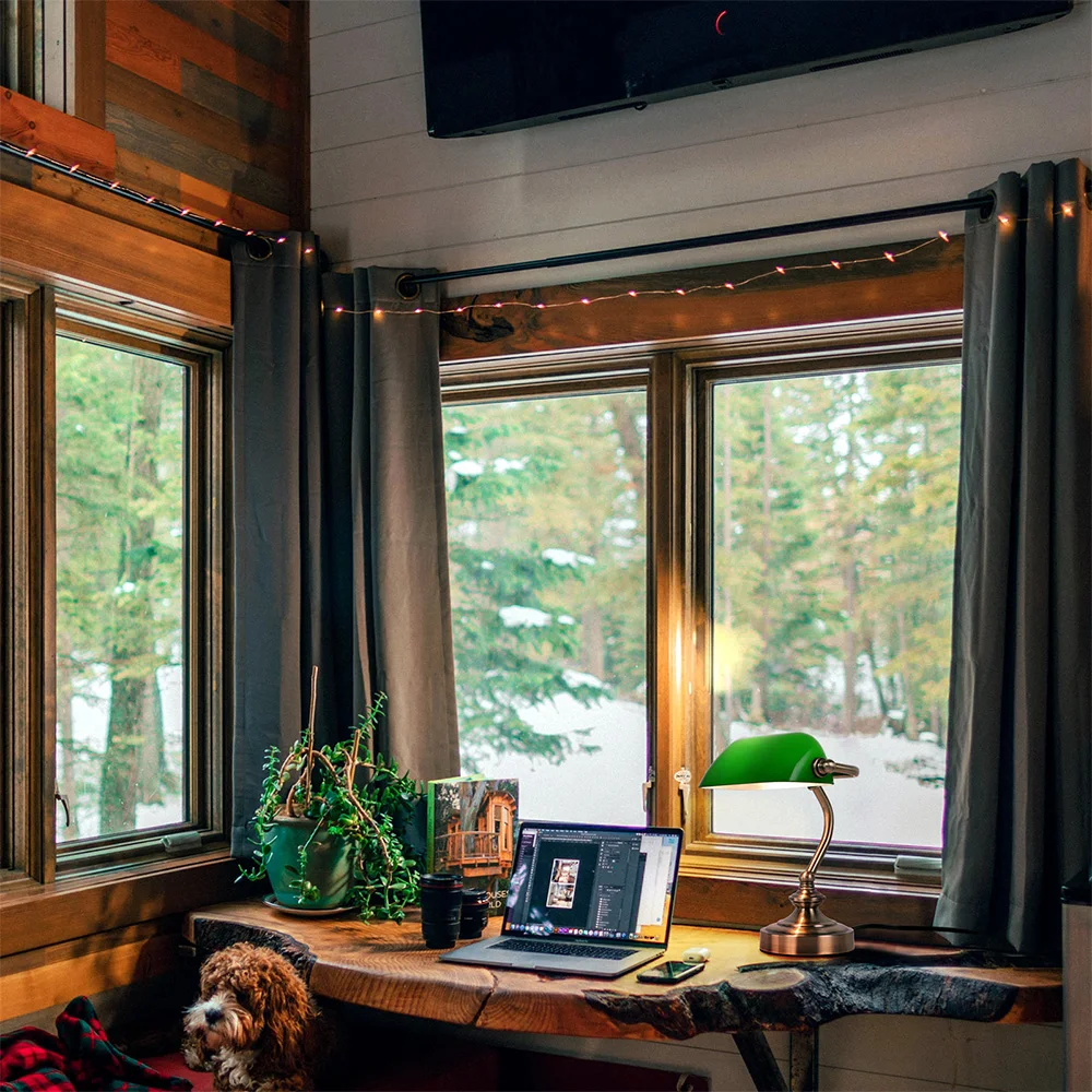 Ретро Мини Настольная защита глаз LED G9 банк Настольный светильник прикроватная