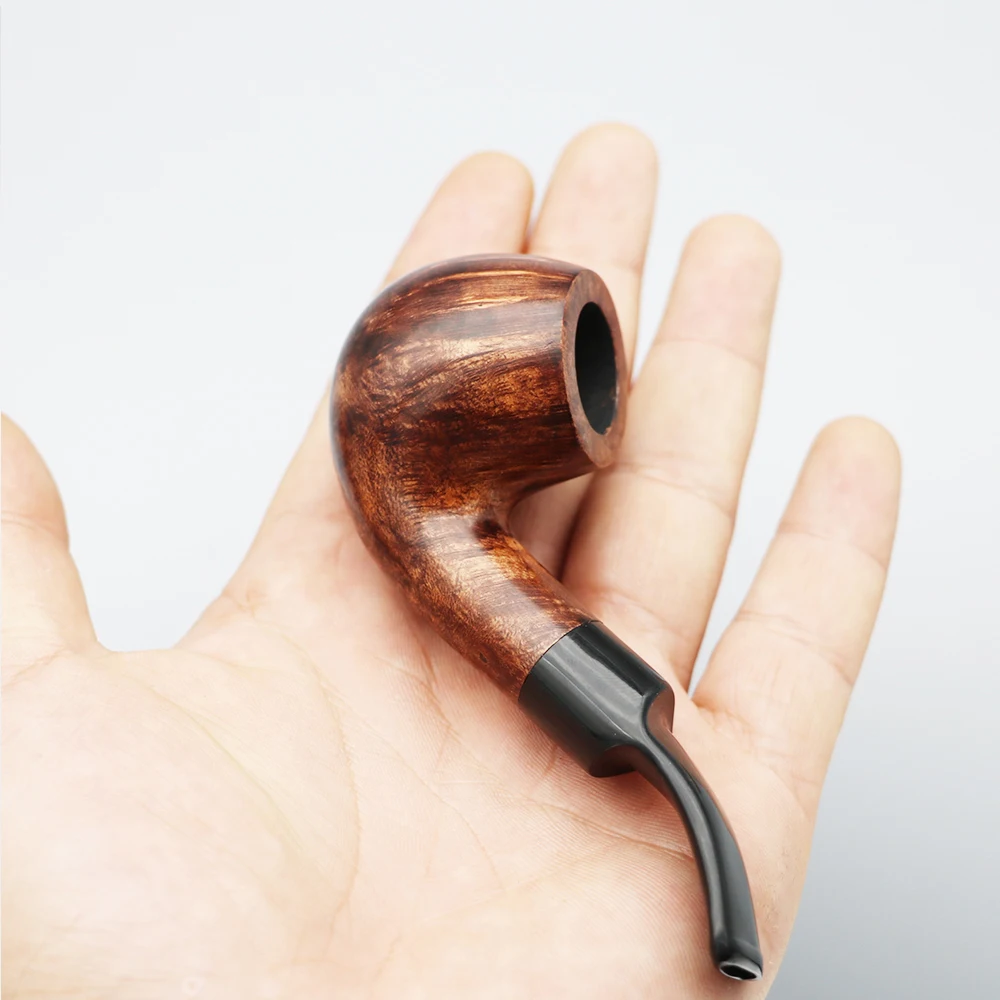 ▂Курильщик ~ изогнутая деревянная труба тонкие и компактные 9 мм фильтры с