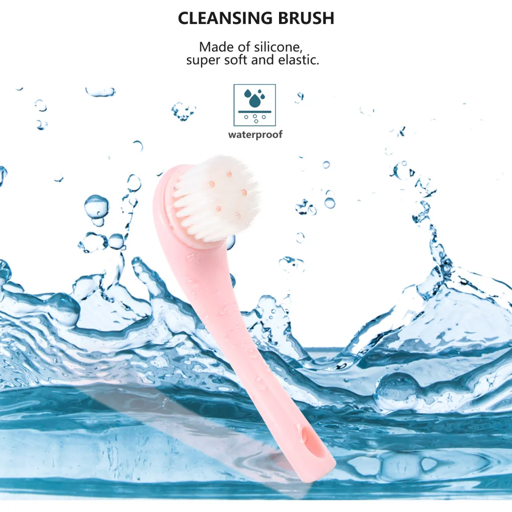 

5pcs Cleanser Brushes Manual Blackhead Removal Brushes Washing Brushes