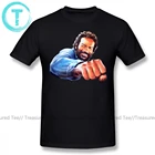 Бутон Спенсера футболка принт бутон Спенсера футболка пляжная хлопковая Футболка с милым рисунком и 5x Мужская футболка с коротким рукавом