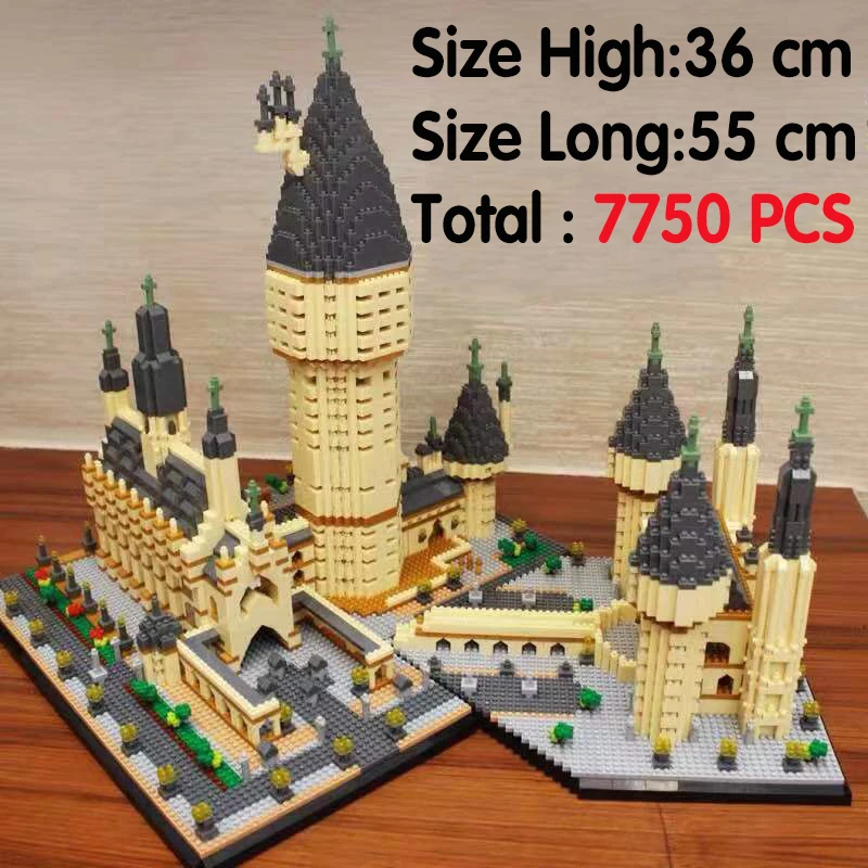 YZ 071 архитектура средневековый замок колледж своими руками MOC алмазные мини