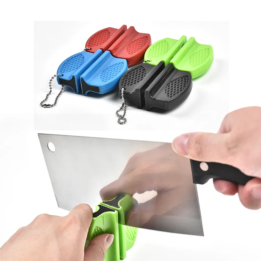 

Safe Convenient Mini Ceramic Rod Tungsten Steel Outdoor Camp Pocket Kitchen Knife Sharpener Tool ABS Shell Sharpener Tool