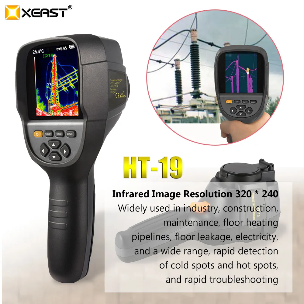 

Water Leakage Detection of Infrared Thermal Imaging Camera ht-19 high precision and high resolution floor heating leak detector