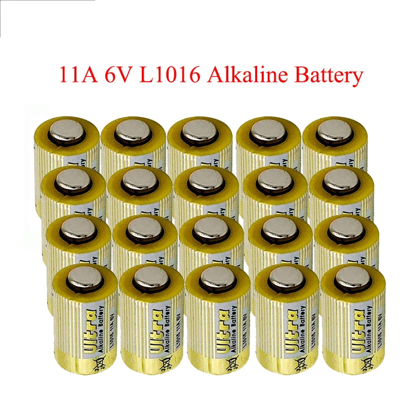 MJKAA 20 шт. L1016 11A 6 В щелочные батареи Первичная сухая батарея для автомобильного ключа дистанционного управления Прямая поставка