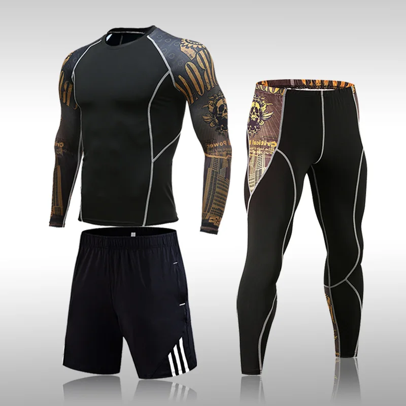 Мужское термобелье велосипедный базовый слой для тренировок зимние спортивные