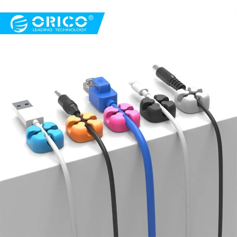 ORICO USB устройство для сматывания кабеля органайзер для проволочных кабелей настольные держатели шнур управление держатель для наушников Наушники в форме мыши зарядка линии передачи данных