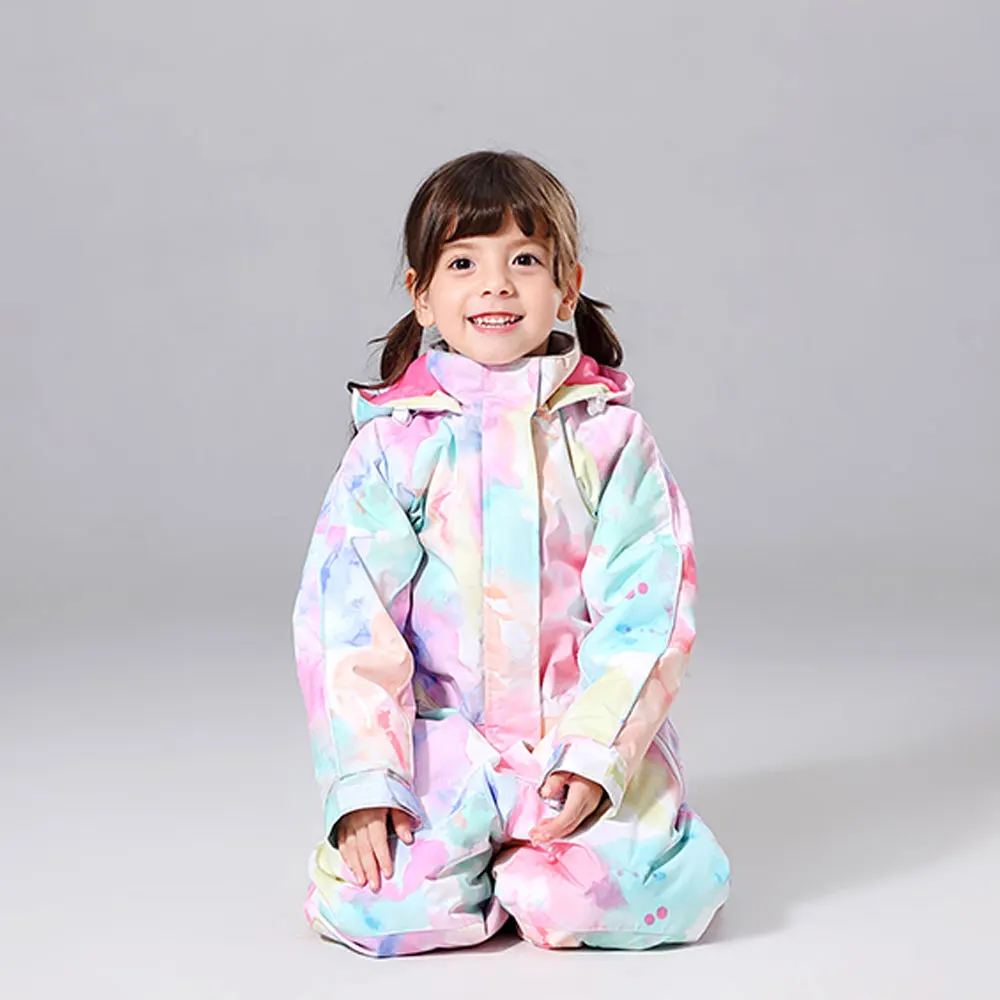 Новинка 2020 года Лыжная куртка и штаны для девочек Зимний теплый лыжный костюм