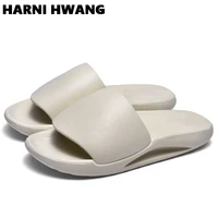 2021 fashion summer soft and comfortable mens slippers outdoor beach trend sandals eva material casual flip flops size 39 44