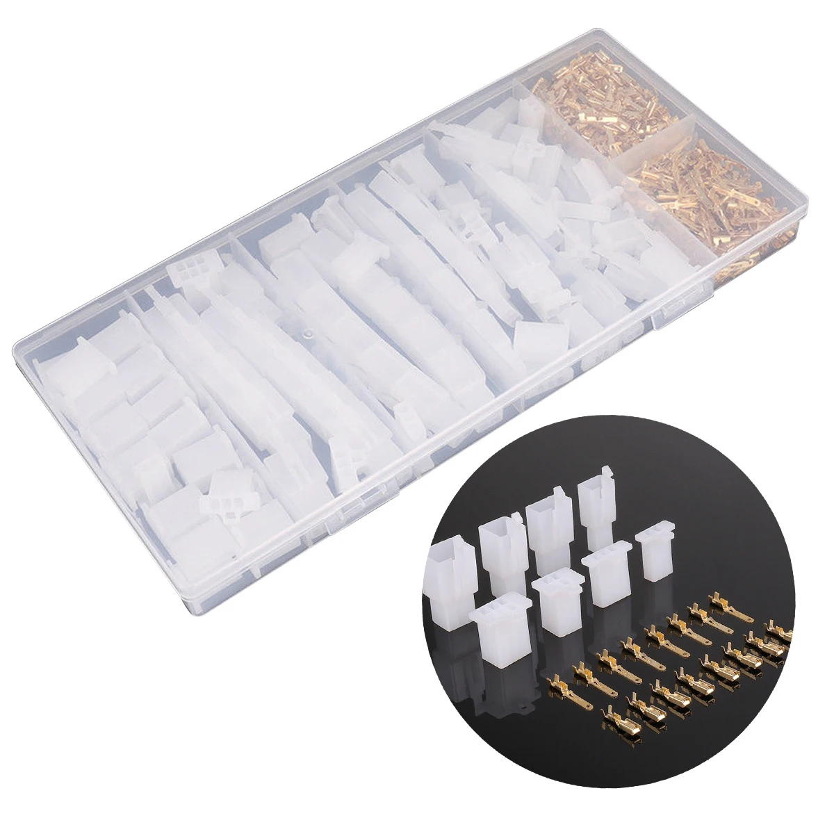 

380pcs Motorcycle Car Electrical 2.8mm 2 3 4 6 Pin Wire Connectors Cable Terminal Plug Used For Connecting Internal Wiring