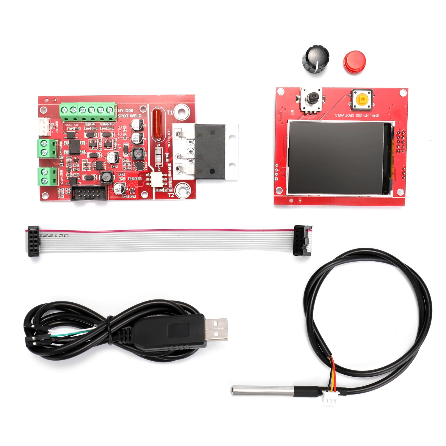 

NY-D08 Spot Welding Machine Controller Pneumatic Color LCD Display Multi-point Personalization with Temperature Sensor