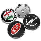 Наклейка на эмблему для VW, BMW, Peugeot, Toyota, Audi, Ford, Honda, аксессуары для автостайлинга, 4 шт., 56 мм60 мм