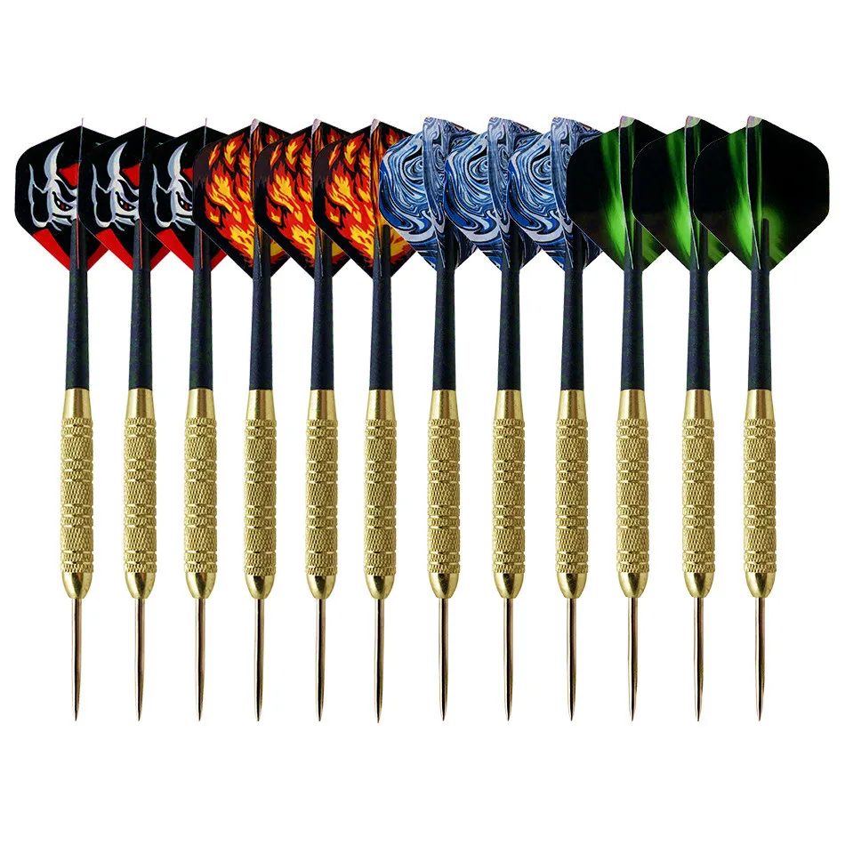 

12Pc/set 19g professional steel tip darts diameter8mm iron barrel dart dart Shooting entertainment dardos flights flechette game