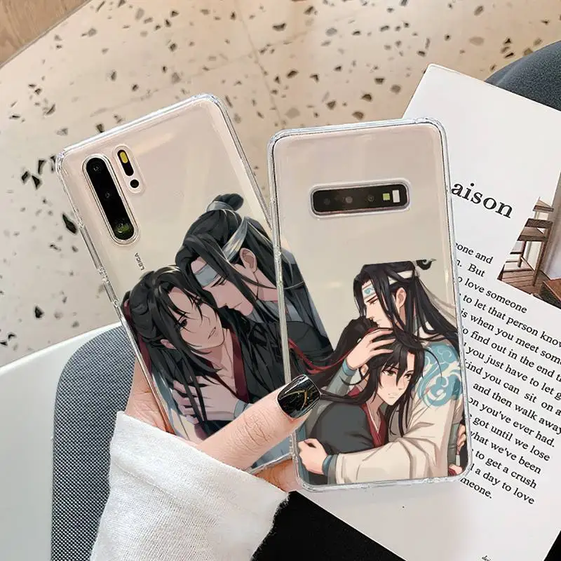 

Mo Dao Zu Shi MDZS anime Phone Case Transparent for Samsung A71 S9 10 20 HUAWEI p30 40 honor 10i 8x xiaomi note 8 Pro 10t 11