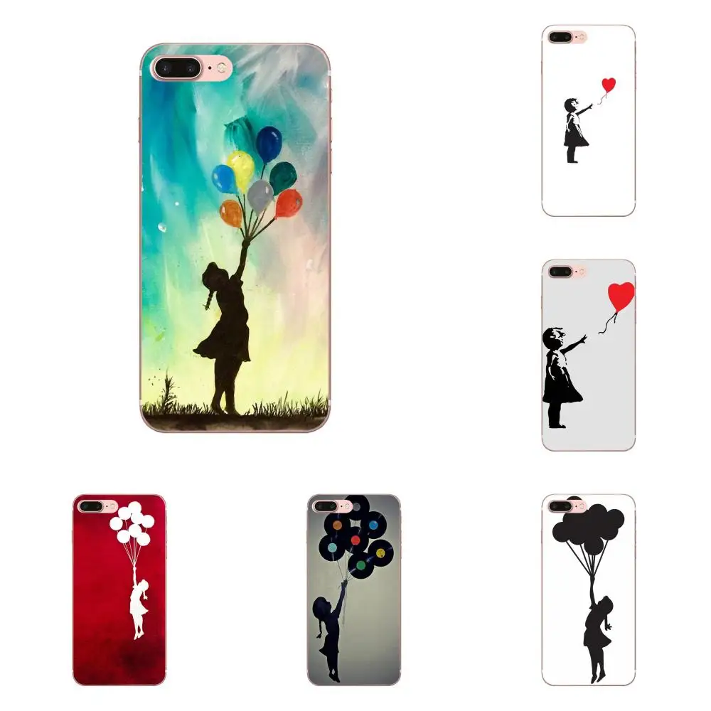 Бэнкси шар девушка на стене узорами дизайнерский чехол для мобильного телефона