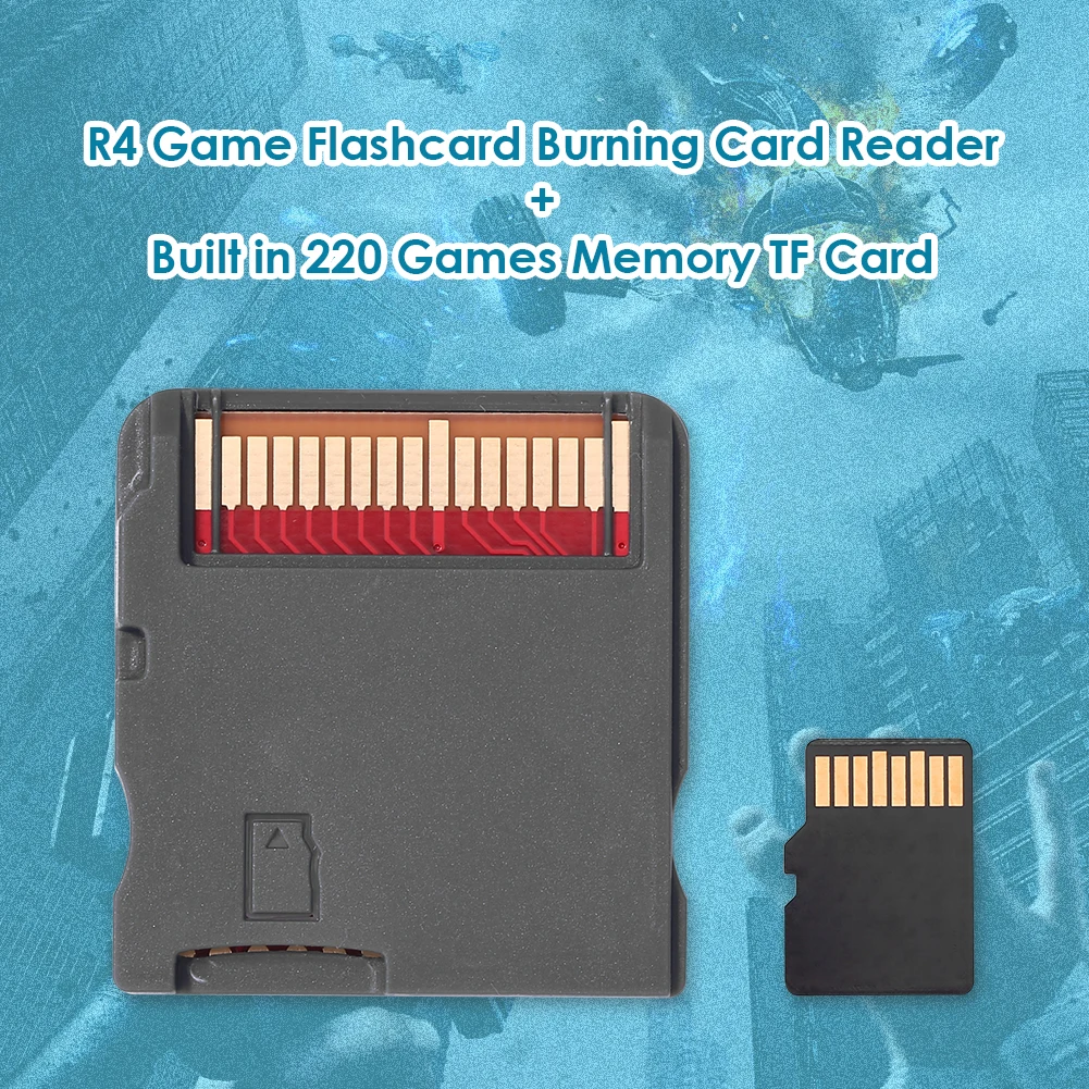 R4 Video Games Memory Card Download By Self 3DS Game Flashcard Adapter Support for Nintend NDS MD GB GBC FC PCE with 8GB TF card |
