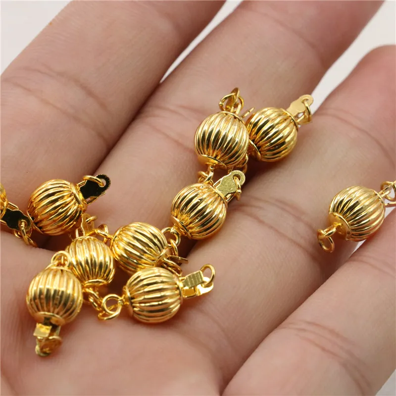 Бесплатная доставка позолоченная застежка оптовая продажа 10 шт 8 мм аксессуары Diy