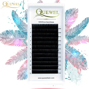 Ресницы Накладные шелковые, CCCD, 12 линий в лотке