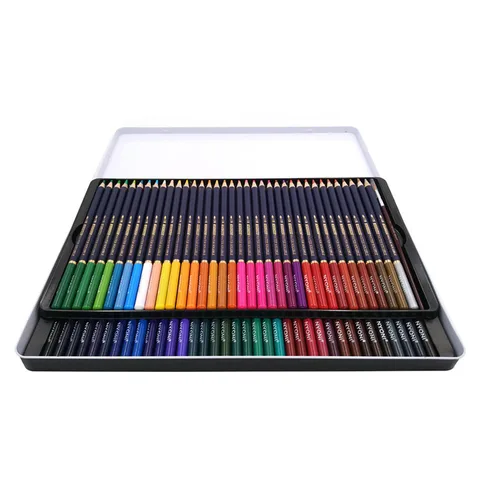 Набор художественных цветных карандашей, 48 цветов, жесткий набор карандашей премиум-класса с мягким сердечником, Набор цветных карандашей для окрашивания, школьные принадлежности, коробка 12P
