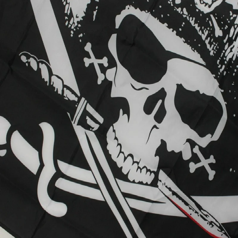 3x5 футов череп и крест-кости сабли мечи Пират Веселый Роджер флаги с люверсами