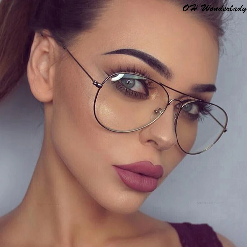 Солнцезащитные очки в металлической оправе круглые винтажные прозрачные