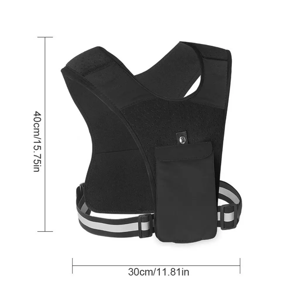 

Running Backpack Lightweight Sport Vest Bags Male Female Trail Bag Large-Capacity Reflective Sports Waist Bag For Running