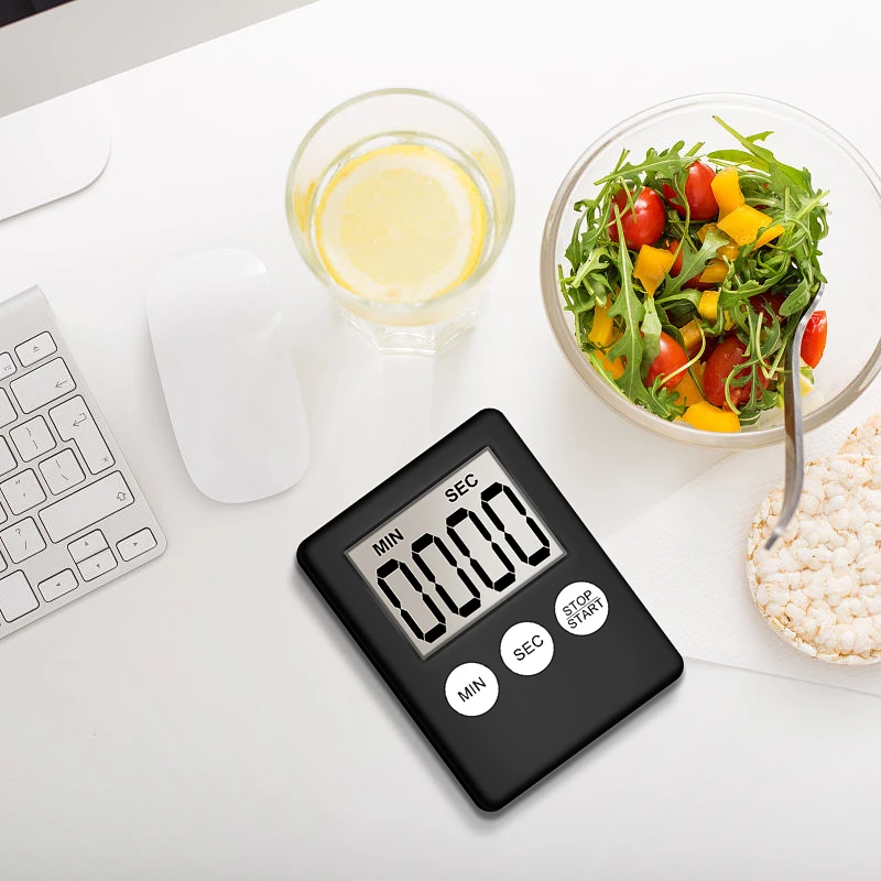 

Timer Kitchen Super Thin LCD Digital Screen Kitchen Timer Magnetic Pocket Cook Chef Restaurant Egg Counter Alarm Kitchen Tools