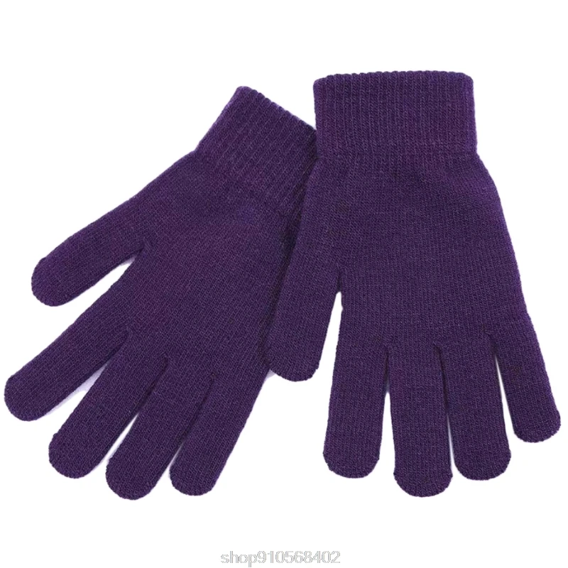 

Women Men Winter Knit Thick Full Finger Gloves Plush Lining Outdoor Windproof Thermal Mittens Hand Warmer N17 20 Dropshipping