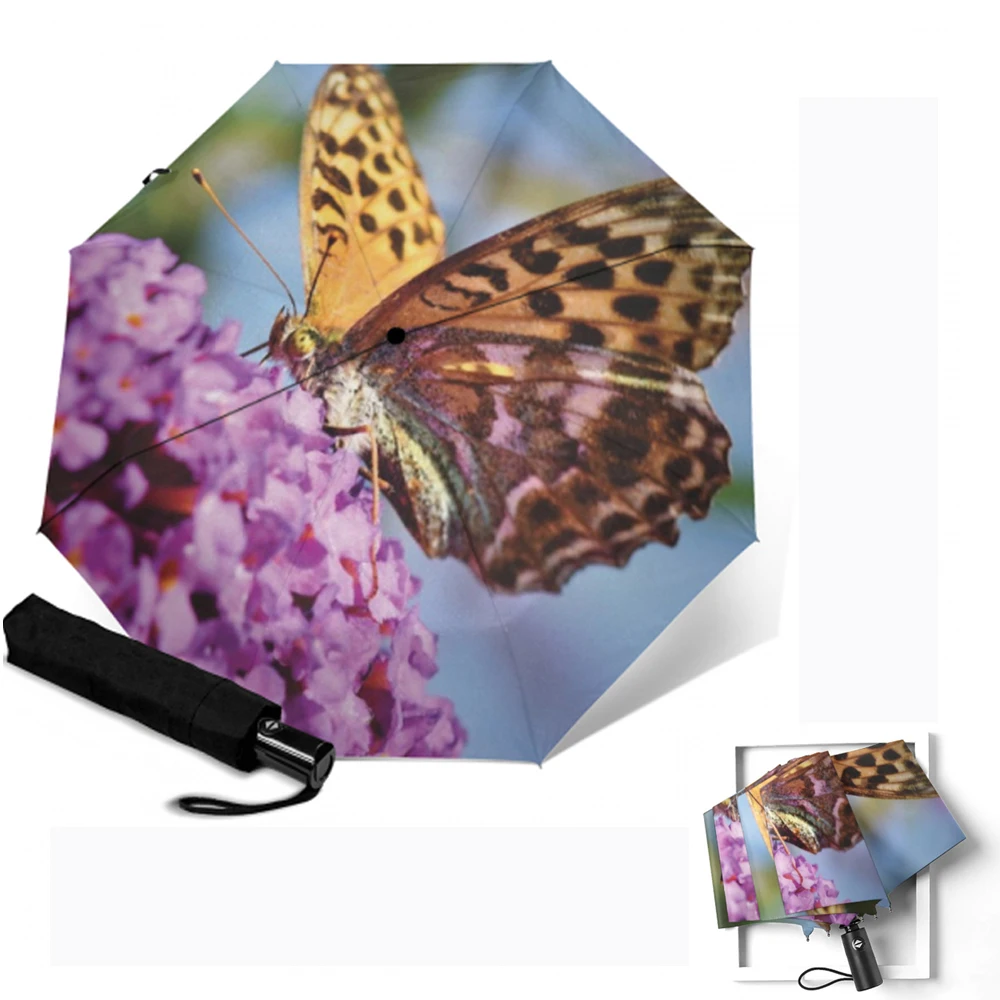 Зонт-бабочка модный дизайн под заказ зонты с цветочным рисунком 3 складки