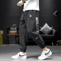 loose japanese trouser man mens joggers harem summer casual leggings streetwear sweatpants trendy pants pant comfortable black