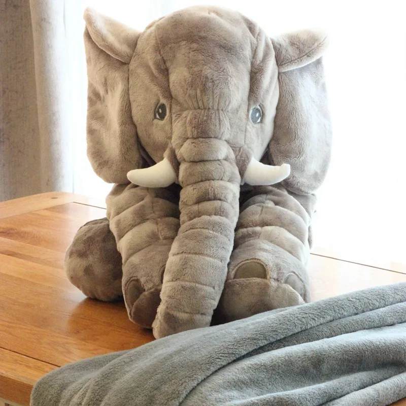 

Elephant Stuffed Animal 60cm Giant Plush Toys Doll Baby Boys Girls Rooms Decor Big Plushies 24 Inches Elephant Pillow Kids Toys