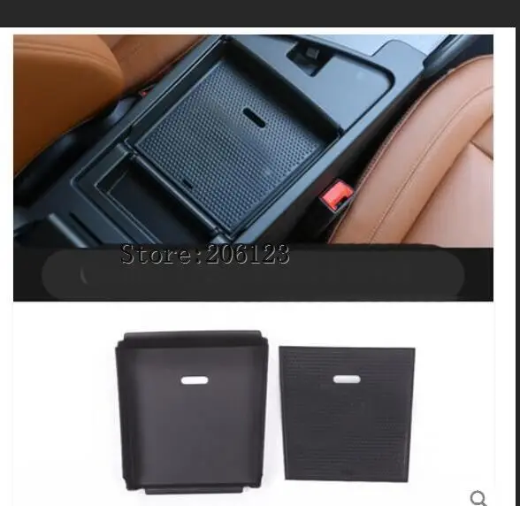 

New!! For Alfa Romeo Giulia 2017 2018 Black Armrest Box Armrest Compartment Interior Trim With Logo