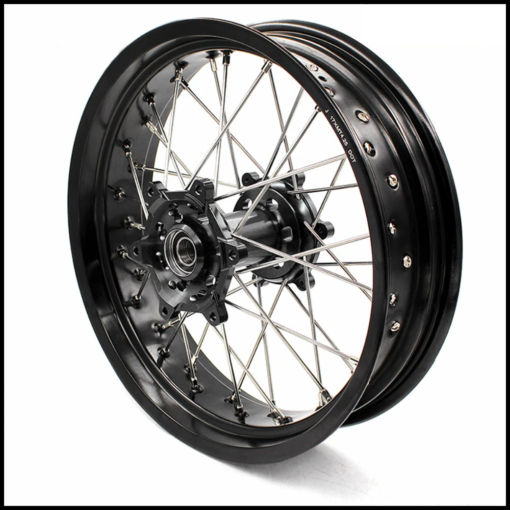 3 5*17 &quot/5 0*17&quot супермото спицевые колеса обода набор для SUZUKI DRZ400 2000 2004 DRZ400E 00 07 DRZ400S
