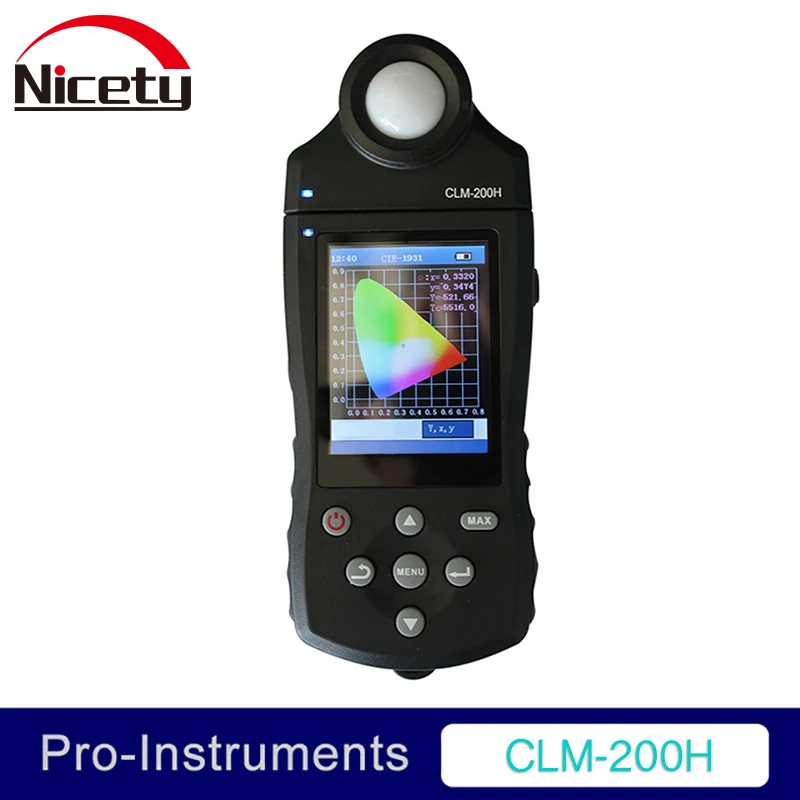 CLM-200H цветовая температура подсветка чистота световой поток RGB Доминант длина волны белый светодиодный E светодиодный Chroma Метр