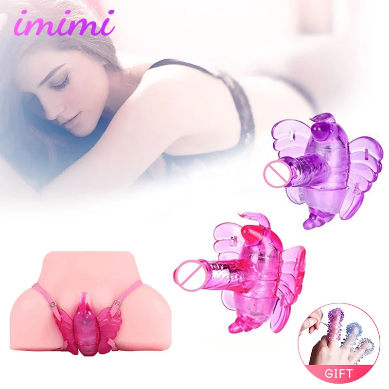 Невидимый фаллоимитатор бабочка Вибратор для взрослых Стимулятор точки G
