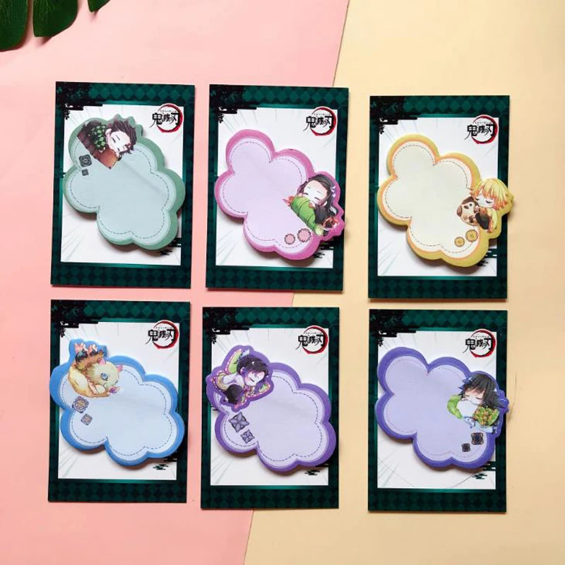 

1 шт. новые бумажные блокноты для заметок в японском стиле аниме рассекающий демонов Закладка N Times клейкие заметки студенческий подарок кан...