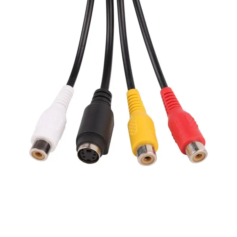 1 шт. VGA штекер S-Video 3 RCA разъем Женский Композитный AV ТВ выход адаптер конвертер