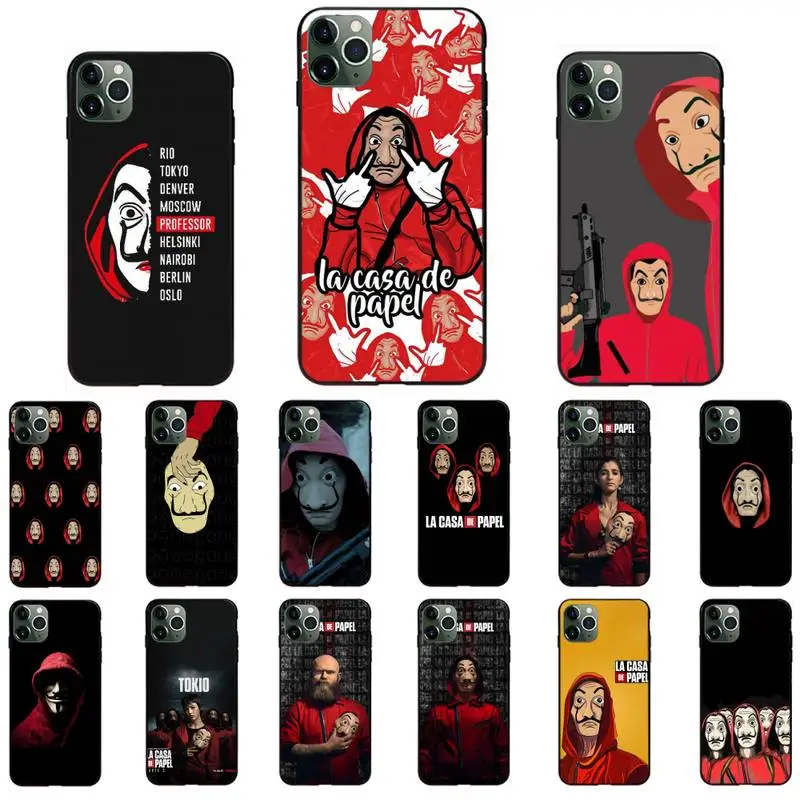 Горячая Распродажа деньги Heist дом бумага Чехол для мобильного телефона iPhone 12 Mini Pro