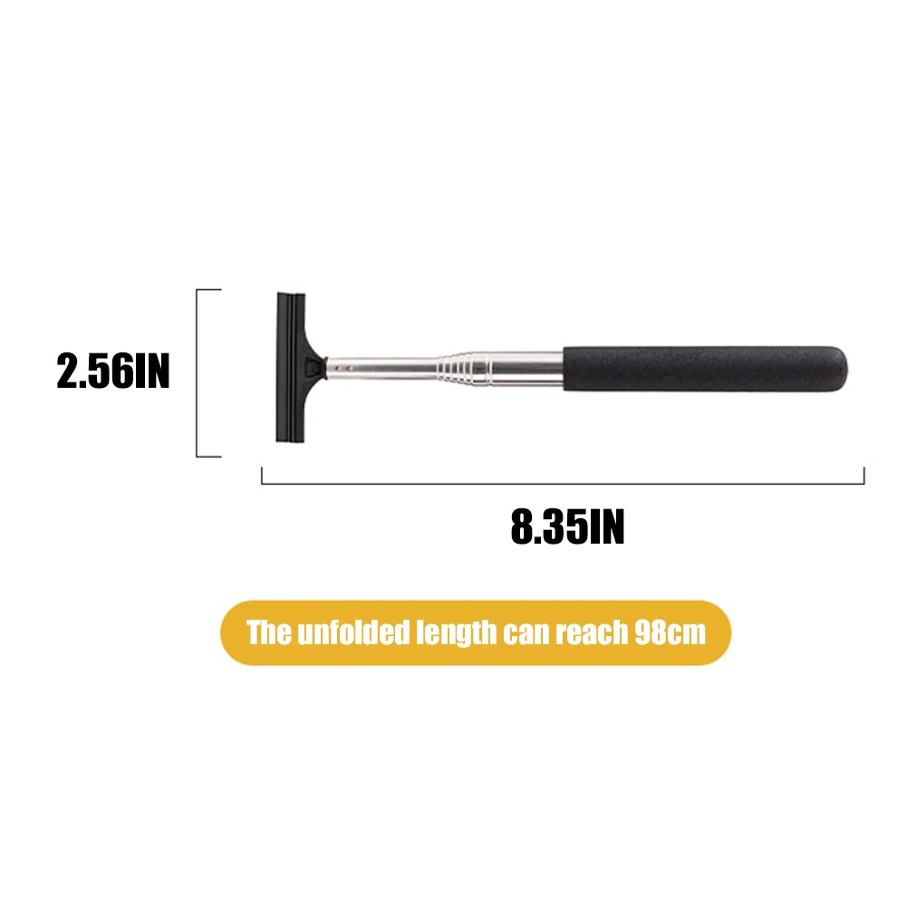 Car Rearview Mirror Wiper Telescopic Auto Squeegee Cleaner 98cm Long Handle Cleaning Tool Glass Mist | Автомобили и мотоциклы