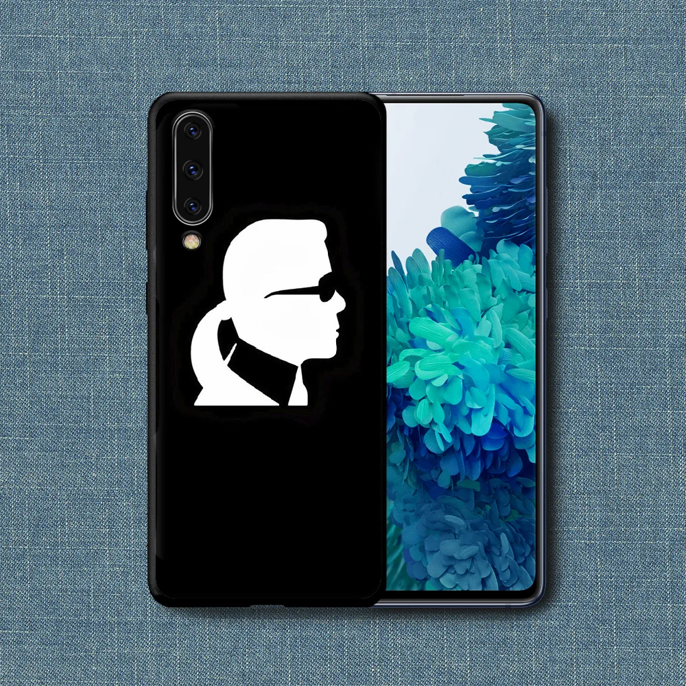 

Karls Lagerfeld Brand Cat Phone Case For Samsung Galaxy A 3 5 7 8 10 20 20E 21S 30 30S 40 50 51 70 71 black Coque Painting Funda