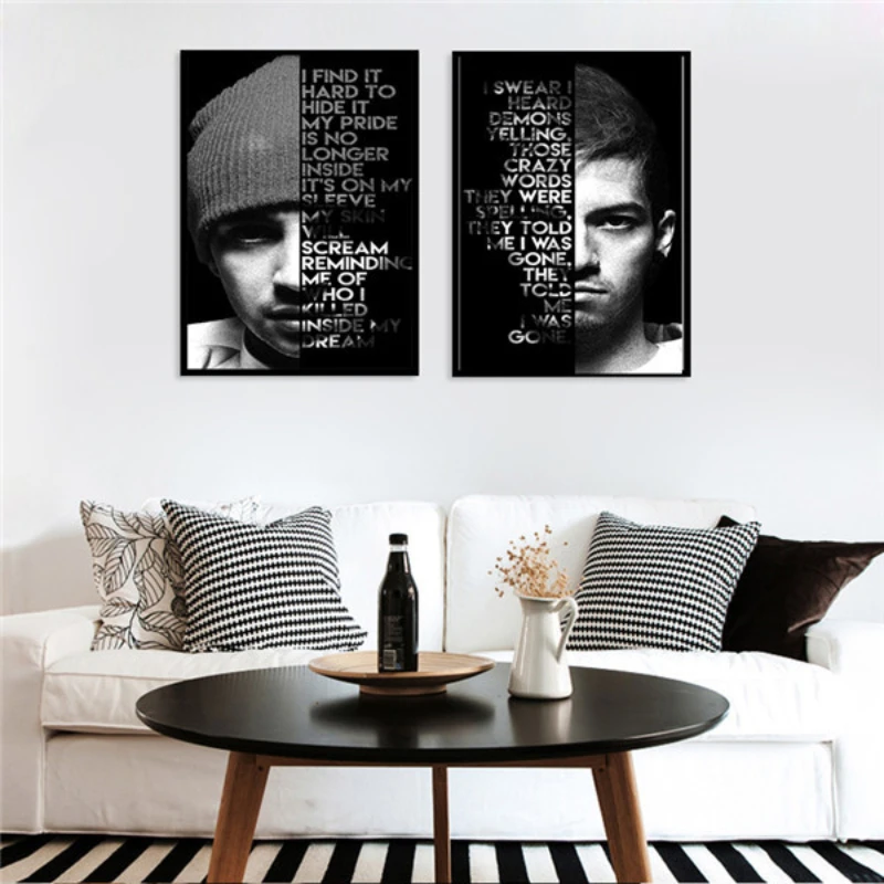 

English alphabet male painting core decorative painting core home decoration room decoration wall decoration Canvas Printings
