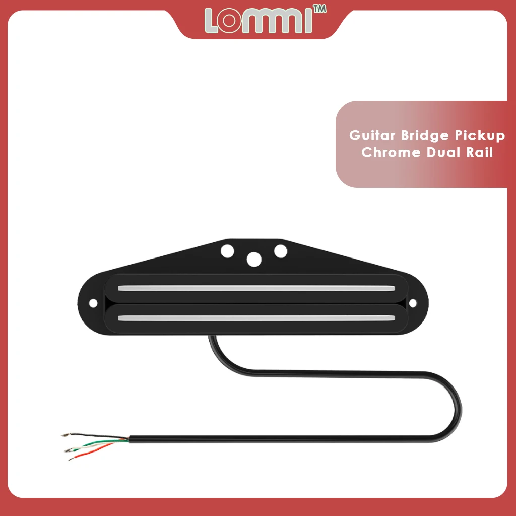 LOMMI Dual Hot Rail Humbucker однокатушечный гитарный хамбакер звукосниматель черный подходит ST TL Стиль Электрический LOMMI Dual Hot Rail Humbucker однокатушечный гитарный хамбакер звукосниматель черный подходит ST TL Стиль Электрический