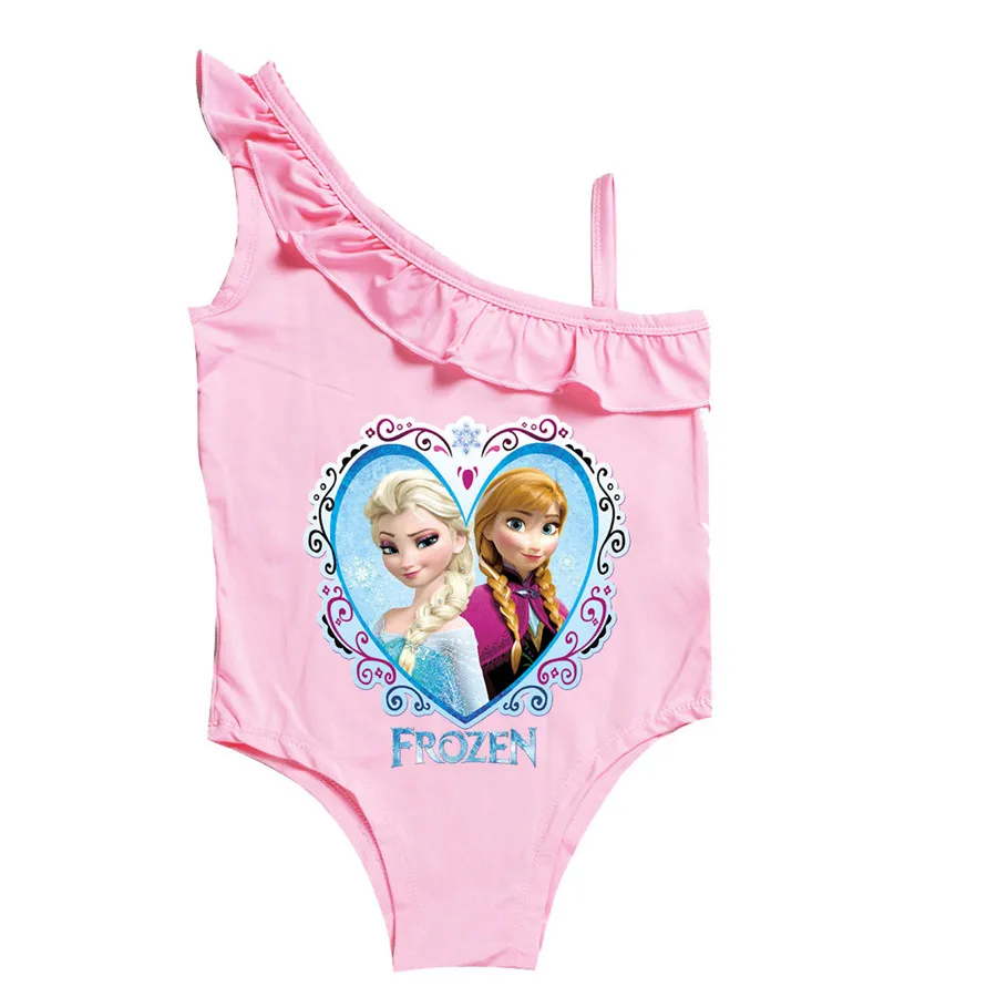 Disney Little Girls Separate Swimsuit Kids Cute Cartoon Swimwear Children Toddler Mickey Mouse Bikinis Unicorn Clothes Baby Bath |