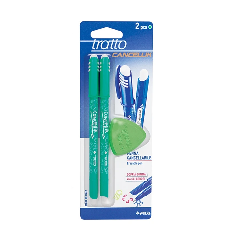Ballpoint pens set Tratto Cancellik write-erase with an eraser stationery for writing | Канцтовары для офиса и дома
