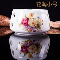 ceramic round base bone china flower tea pot base tea warmer ceramic heater candle tea warmer single pot teapot