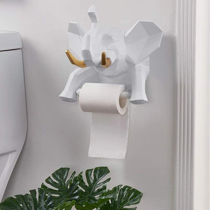 Полимерный креативный держатель для полотенец в виде милого слона туалетной