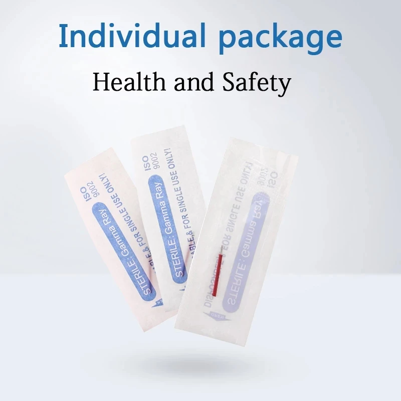 

50PCS Tattoo Needle Pen 3R/4R/5R/7R/9R/17R/19R/21R Micro-Blade Needle Beauty Tool Manual Easy To Color Used For Eyebrows And Lip