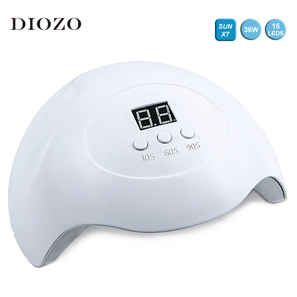 DIOZO Led Lamp Nail 80W/24W/36W Portable Lampe UV Automatic Sensing Gel Varnish Smart Timer Drying For Manicure |