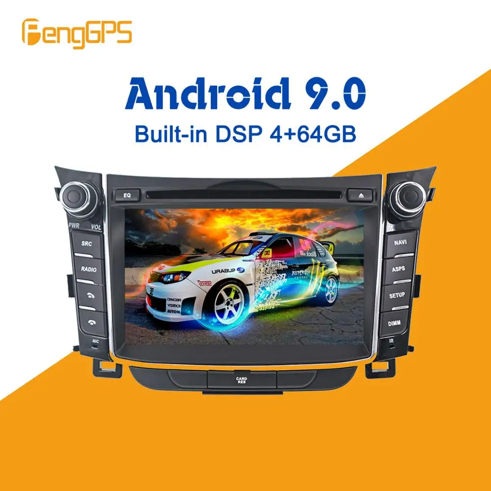 Автомобильный мультимедиа для Hyundai I30 Elantra GT Android радио 2012 + DVD плеер стерео PX6 GPS