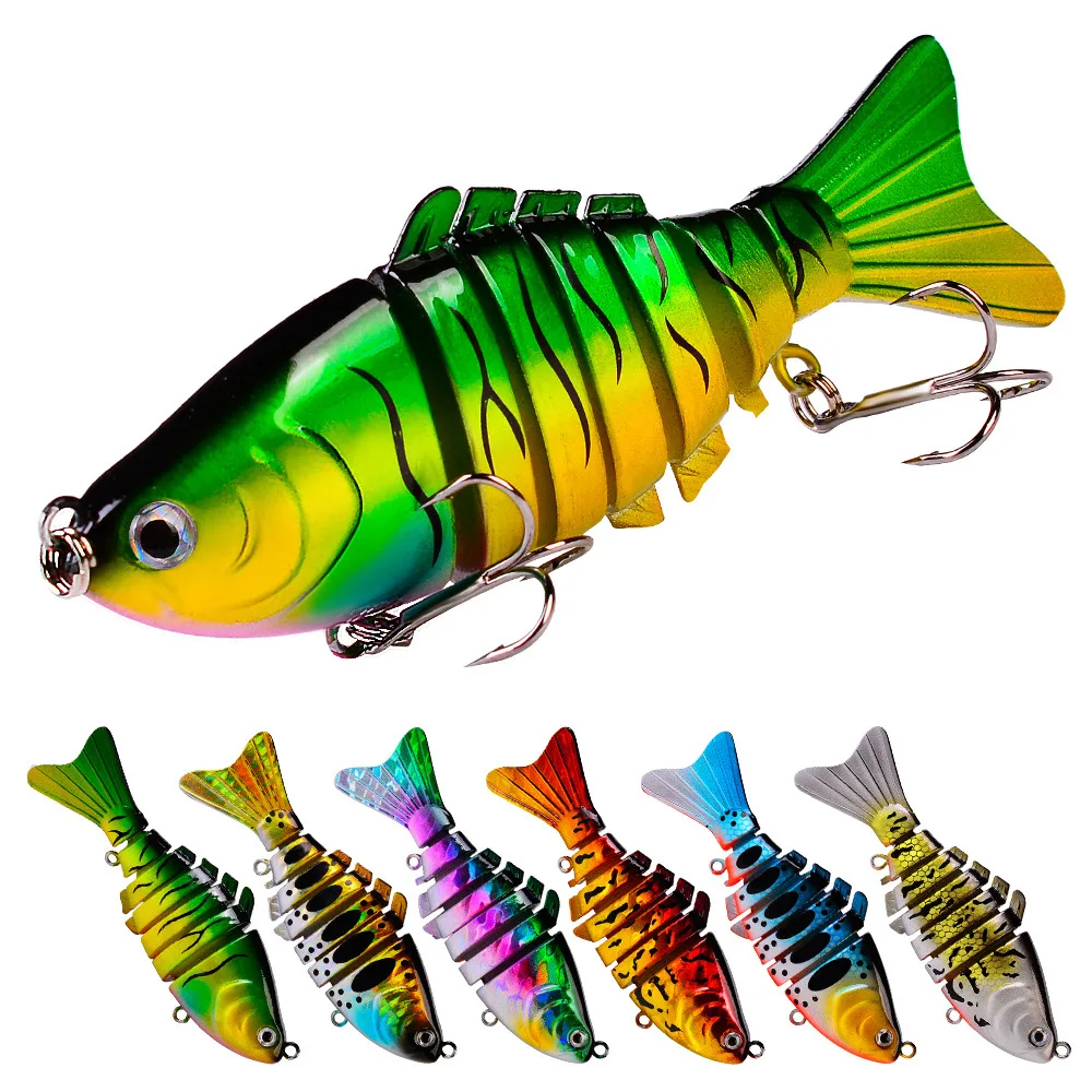 

Colorful Multi-joint Fish Bait Lure Hard Plastic Bait 10cm / 15.5g Bionic Bait Lure