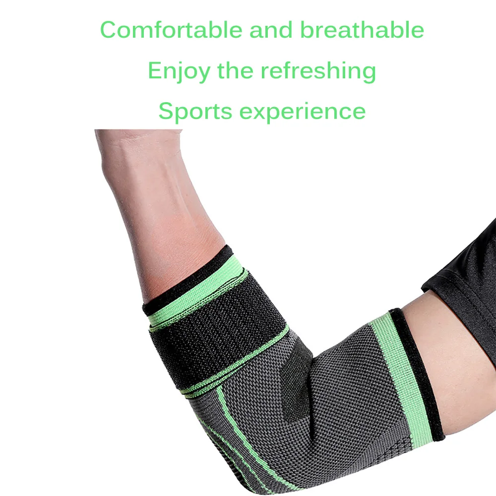 

1PC Tennis Basketball Bandage Elbow Support Sleeve Weightlifting Running Compression Elbow Pad Brace Reduce Relief The Pain